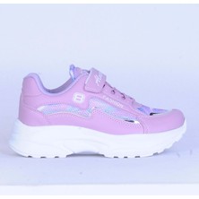 Moda Ayakkabı23 Moda Ayakkabı 5020 Lila-Beyaz Kız Çocuk Spor Ayakkabı