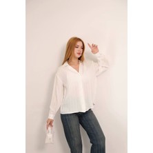 Kendinden Çizgili London Gömlek