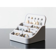 Takı Organizer Düzenleyici Beyaz Takı Askısı Stand, Kolye, Bileklik, Küpe, ve Yüzük Düzenleyici 20CM