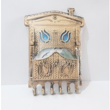Anahtarlık Duvar Süs 27X19.5 cm Eskitme Görünümlü Duvar Anahtarlık Dekoratif Obje