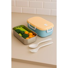 Paslanmaz Çelik Sızdırmaz Yemek Kabı - Tek Bölmeli Yemek Taşıma ve Saklama Kutusu