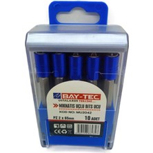 Bay-Tec MU2042 Mıknatıs Uçlu Bits Ucu Pz 2X65MM 10ADET