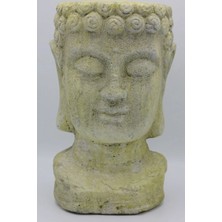 Buda Heykel Saksı Kahverengi