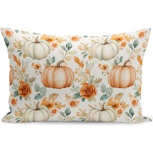 Sonbahar Ekose Serisi Çift Tarafı  Baskılı Kırlent Kılıfı (Halloween Autumn Cushion Cover)