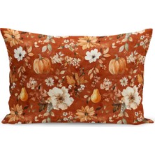 Sonbahar Ekose Serisi Çift Tarafı  Baskılı Kırlent Kılıfı (Halloween Autumn Cushion Cover)