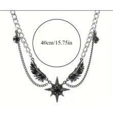 Dükkan Design Çelik Çoklu Yıldız Gotik Kolye