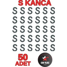 Can Yıldız Plastik Siyah Plastik Askı S Kanca Mutfak ve Banyo Için Aksesuar S Kanca