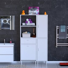 Modilayn Esinti Kirli Çamaşır Dolabı Mutfak Dolabı Banyo Dolabı Sepetli Havlu Dolabı Şık