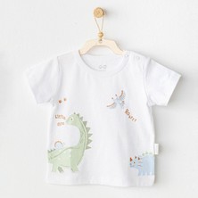 Andywawa AC25978 Casual Bebek Tshırt White
