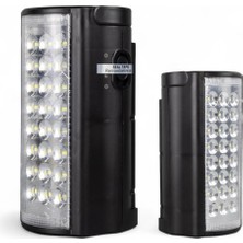 24 Led’li Şarjlı Işıldak (6V 4AH Akülü) - Powerbank Özellikli, Telefon Şarj Edilebilir