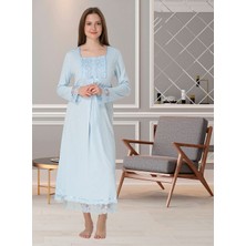 Dvina Effortt Lohusa Gecelik Mavi - 3043