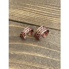 Aida Jewelss %100 Saf Bakır Ayarlanabilir Ölçü 2li Yüzük Özel Tasarım Bakır Yüzük