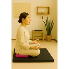 60X60 & 40X20 Meditasyon Minderi Seti Ikili Yoga Meditasyon Minderi Lotus Çiçeği Baskılı Meditasyon Minderi