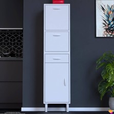 Modilayn Vio (45X163,4X32,5 Cm) Yeni Çekmeceli, Kapaklı, Ekmeklikli, Çok Amaçlı Mutfak Dolabı.