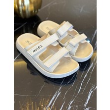 Mulex Kadın Ortopedik Çift Cırtlı Tam Kalıp Günlük Rahat Terlik