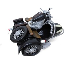 Dekoratif Metal Motosiklet Sepetli