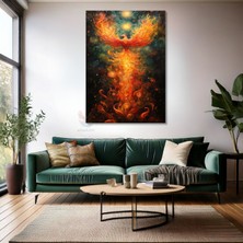 Kanvas Tablo Ev Ofis Duvar Tablosu Yukselen Anka Kusu Yeni Ev Hediyesi Kanvas Ev Dekoru