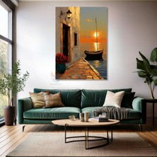 Kanvas Tablo Ev Ofis Duvar Tablosu Manzara Gün Batımı Yeni Ev Hediyesi Kanvas Ev Dekoru