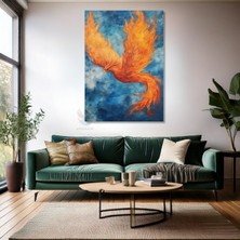 Kanvas Tablo Ev Ofis Duvar Tablosu Yanan Anka Kusu Yeni Ev Hediyesi Kanvas Ev Dekoru