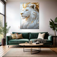 Kanvas Tablo Ev Ofis Duvar Tablosu Altinbeyaz Aslan Yeni Ev Hediyesi Kanvas Ev Dekoru