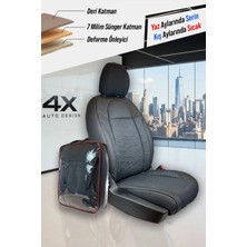Seat Leon Uyumlu Oto Koltuk Kılıfı Deri, Kumaş Premium Siyah