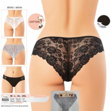 Iç Giyim Kota Pamuk&likra Arkası Dantel Önü Kaşkorse (6 Adet) Bikini Külot