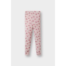 DeFacto Kız Bebek Desenli Düz Paça Fitilli Kaşkorse Tayt F3713A525AU