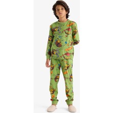 DeFacto %100 Pamuklu Teenage Mutant Nınja Turtles:Mutant Mayhem Pijama Takımı Erkek Çocuk F3407A825AU
