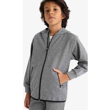 DeFacto Kapüşonlu Fermuarlı Sweatshirt Erkek Çocuk F0136A825WN