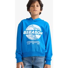 DeFacto Kapüşonlu Baskılı Sweatshirt Erkek Çocuk F2845A825AU
