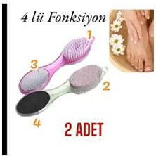 Lotus 2 Adet Ayak Topuk Törpüsü Rendesi Fırçası Multifonksiyonel Ayak Taşı