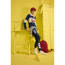 DeFacto Erkek Çocuk Beli Lastikli Baskılı Eşofman Altı F2715A825WN