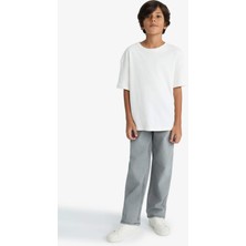 DeFacto Erkek Çocuk Wide Leg Düz Paça Jean Pantolon F2836A825AU