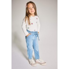 DeFacto Paperbag Düz Paça Jean Pantolon Kız Bebek D1532A525AU