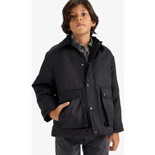 DeFacto Polo Yaka Çıtçıtlı Mont Erkek Çocuk D5903A825AU