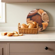 Cozy Co: Temperli Cam Daire Kesme ve Sunum Tablası, Kesme Tahtası, Kesme Tablası, Sunumluk, CKT004