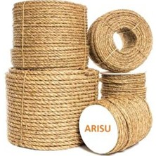 5 mm 20 Metre Jüt Halat Ip Dekoratif Hasır Ip Kendir