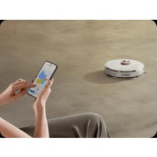 Halı Tanıma-Mop Kaldırma Özellikli Akıllı Robot Süpürge 6000PA Yüksek Çekim  S20 Pus Beyaz