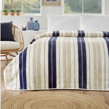 Özdilek Prime Tek Kişilik Battaniye (155X215)-MARINE Line Bej