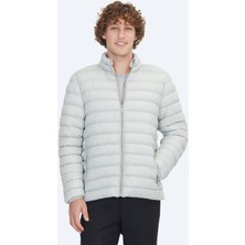 Taş Regular Fit Dik Yaka Casual Dokuma Mont