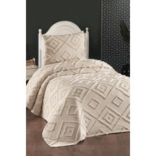 Çeyiz Diyarı Samira 2 Parça Tek Kişilik Pike Takımı Bej