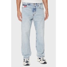 Tommy Jeans % 100 Pamuk Regular Straight Normal Bel Düz Paça Jeans Erkek Kot Pantolon DM0DM21226 1A5
