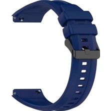 Microsonic Huawei Watch Gt5 Pro 46MM Kordon, Silicone Swiftbands Lacivert