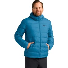 Jack Wolfskin Ather Down Hoody M Rds Erkek Mavi Outdoor Ceketi