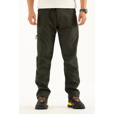 Souris Erkek Haki Kışlık Içi Polar Su Itici Rüzgar Geçirmez Outdoor Softshell Pantolon