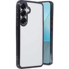 Samsung Galaxy S25 Crystal Shield Lensli Silikon (Lens Protector / Kamera Koruyucu Kılıf) - Siyah