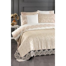 Çeyiz Diyarı Şal 7 Parça Gelin Seti Bej