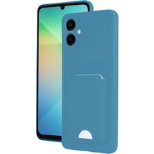Samsung Galaxy A06 Kılıf Card Flex Kılıf (Kartlıklı) - Mavi