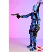 3D Dummy Figür | Hareketli, Pozlanabilir Koleksiyon Modeli | Silahlı Versiyon