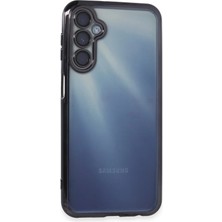 Samsung Galaxy A55 5g Crystal Shield Lensli Silikon (Lens Protector / Kamera Koruyucu Kılıf) - Mor